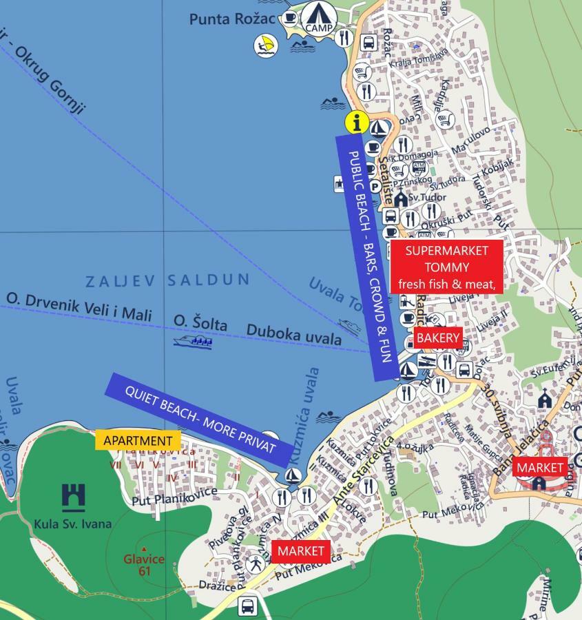 Apartment "On The Beach" Trogir Ngoại thất bức ảnh